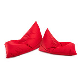 Zitzak kind - LAZY - S - 130x80x88 cm - polyester - rood