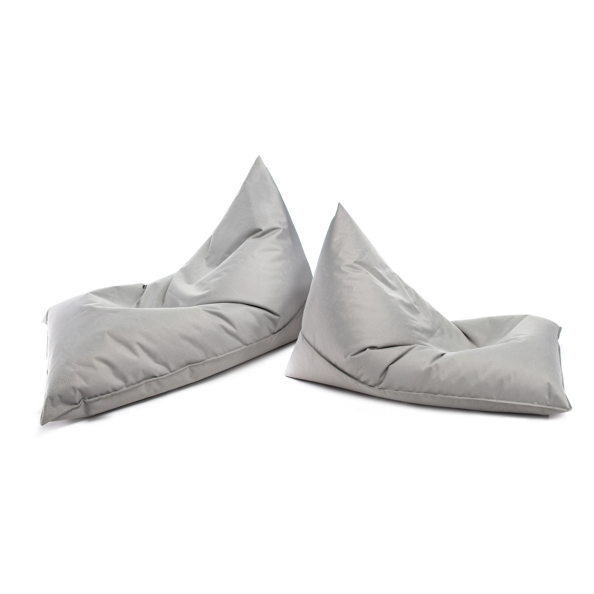 Zitzak kind - LAZY - S - 130x80x88 cm - polyester - lichtgrijs