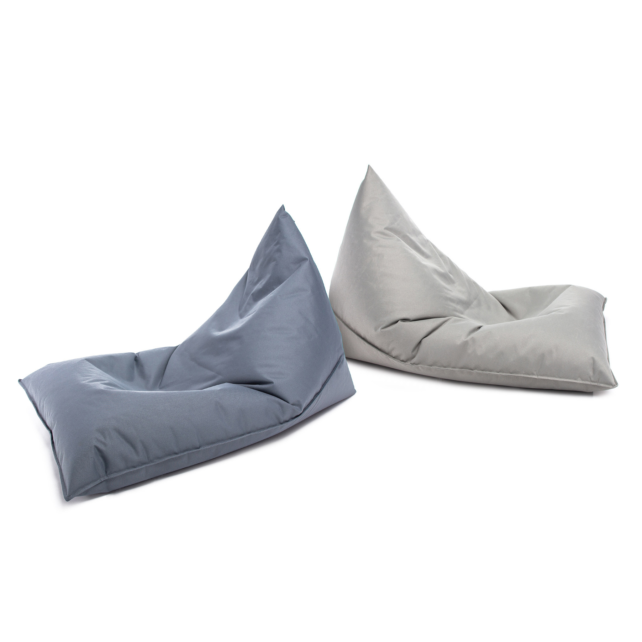 Zitzak kind - LAZY - S - 130x80x88 cm - polyester - lichtgrijs