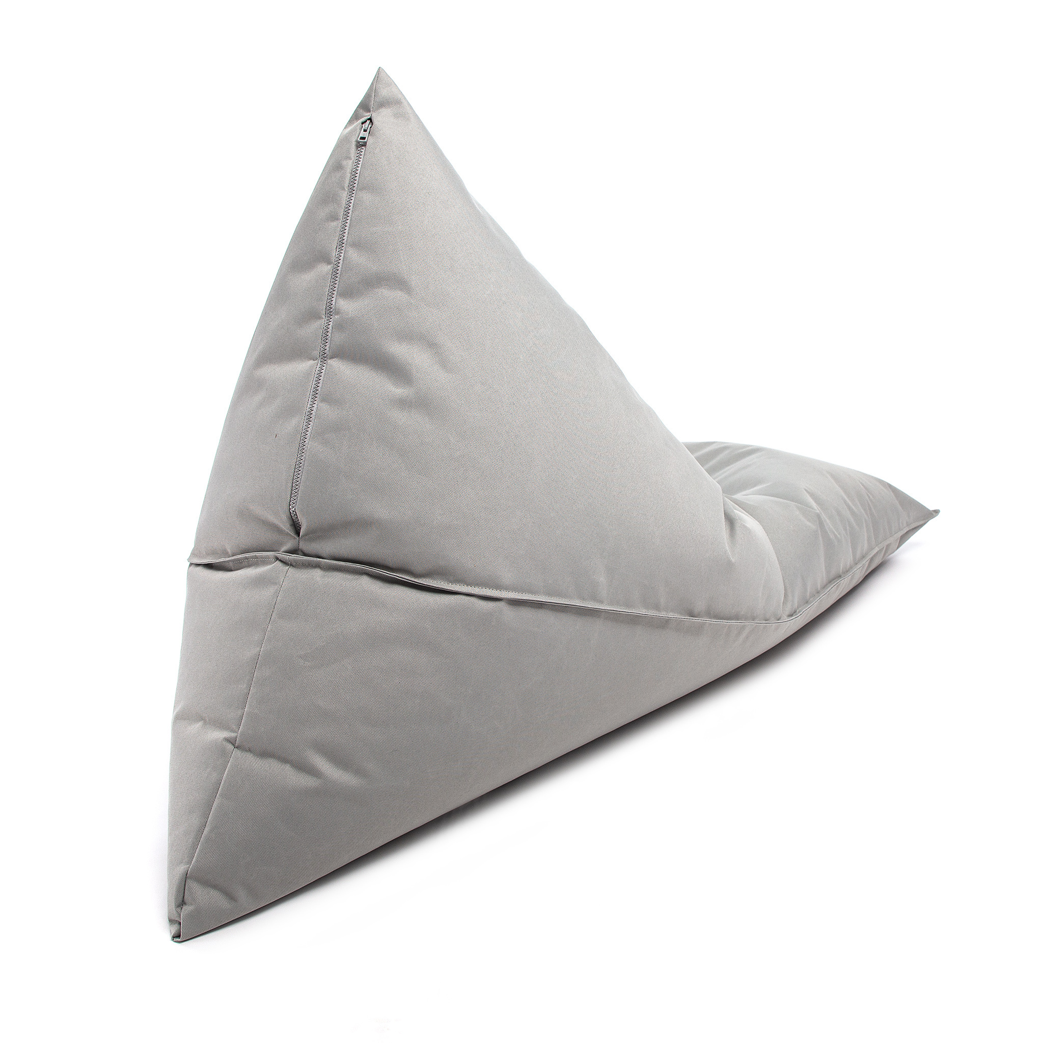 Zitzak kind - LAZY - S - 130x80x88 cm - polyester - lichtgrijs