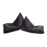 Zitzak kind - LAZY - S - 130x80x88 cm - polyester - zwart