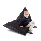 Zitzak kind - LAZY - S - 130x80x88 cm - polyester - zwart