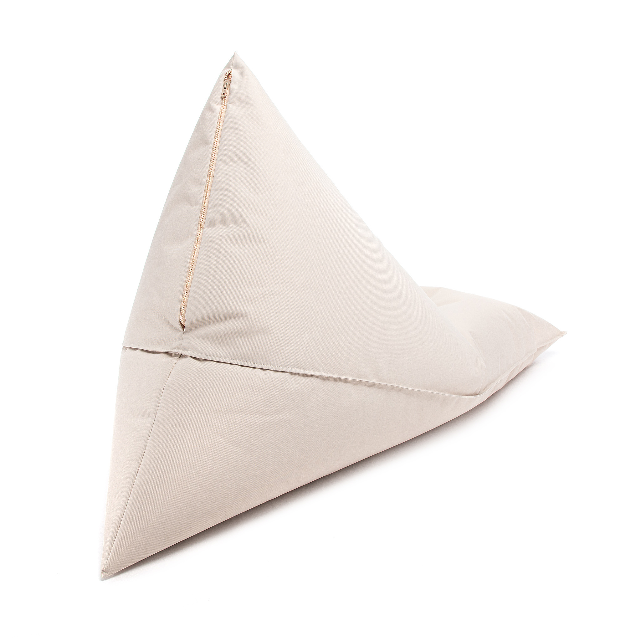 Zitzak kind - LAZY - S - 130x80x88 cm - polyester - crème