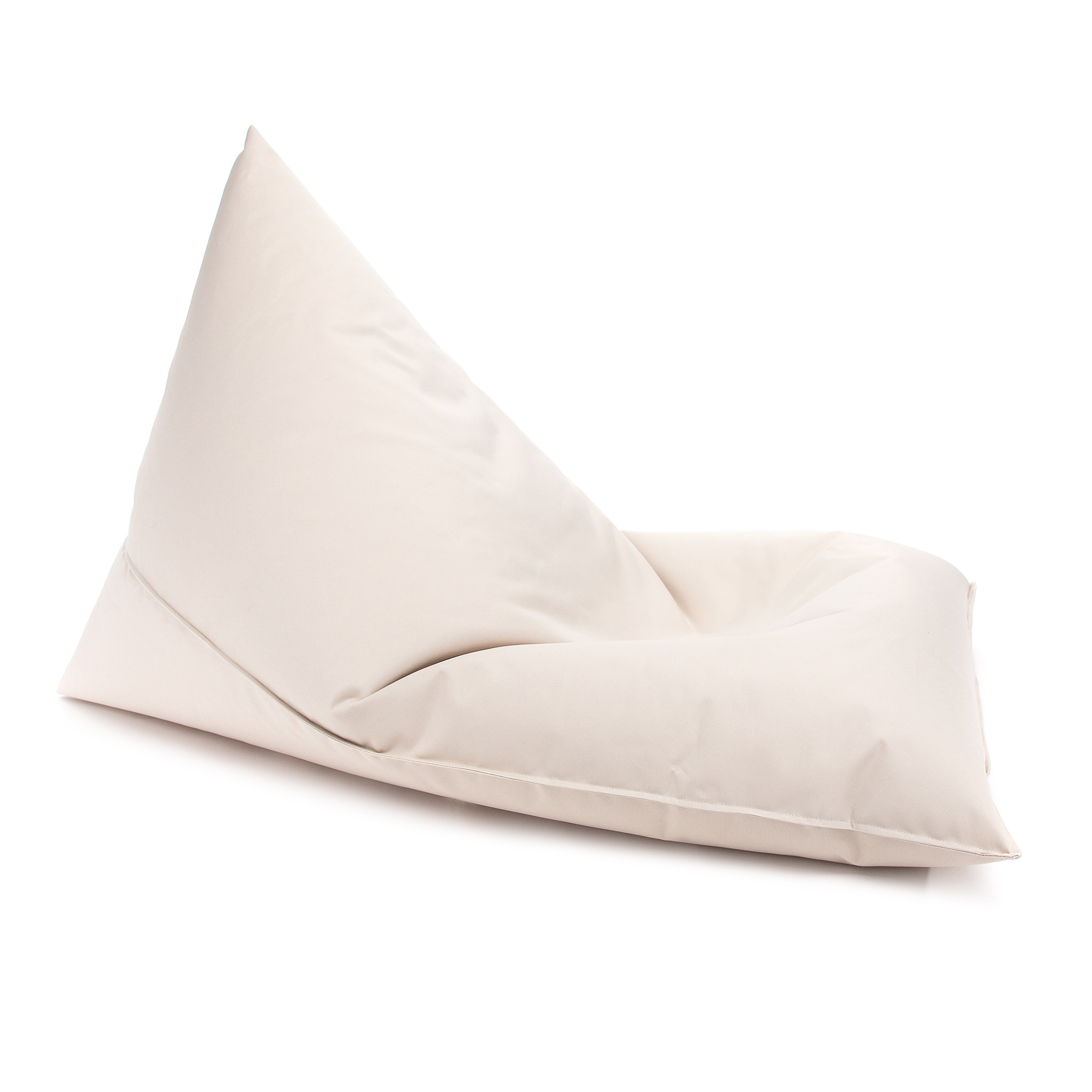 Zitzak kind - LAZY - S - 130x80x88 cm - polyester - crème