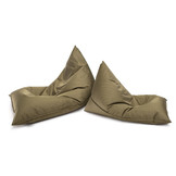 Zitzak kind - LAZY - S - 130x80x88 cm - polyester - khaki