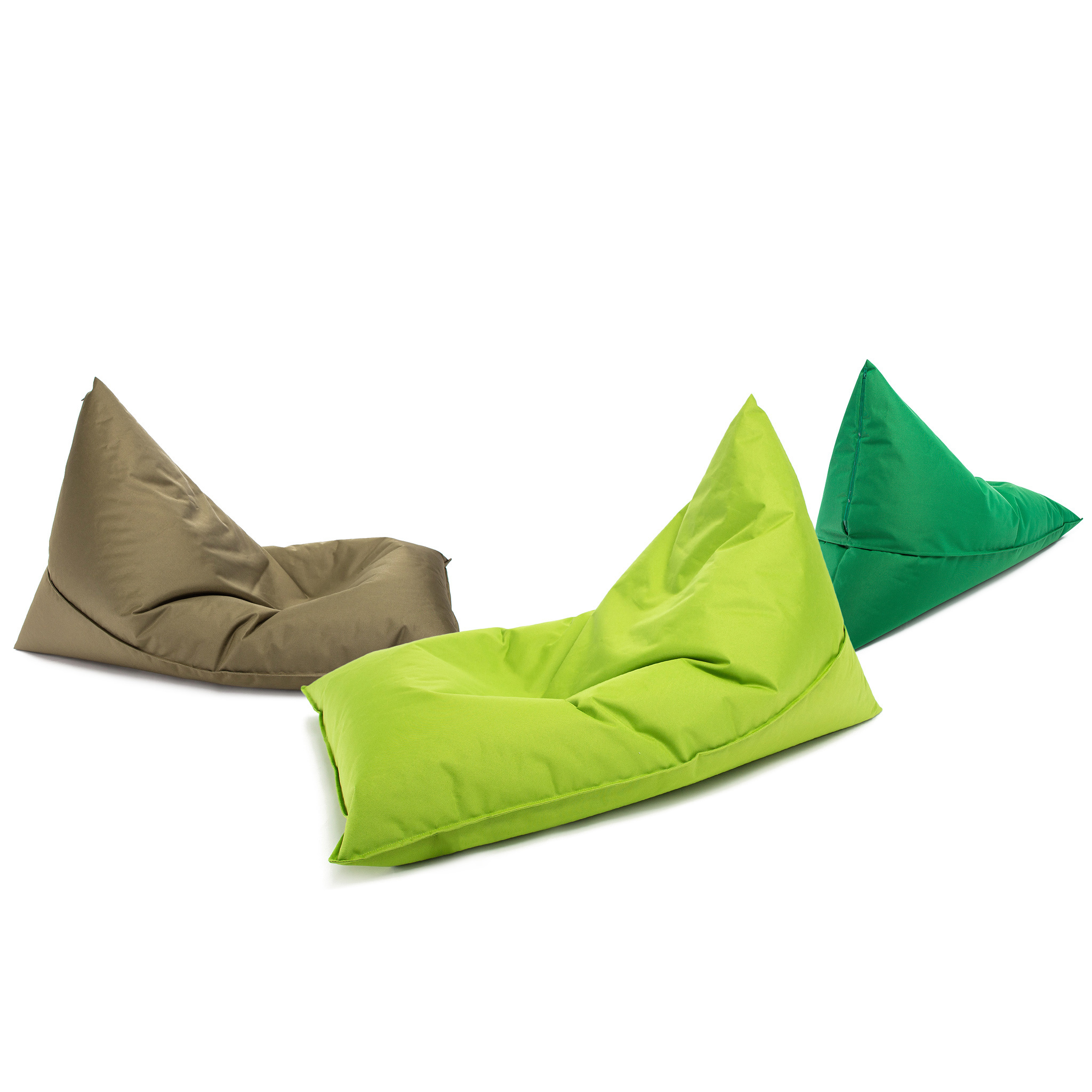 Zitzak kind - LAZY - S - 130x80x88 cm - polyester - groen