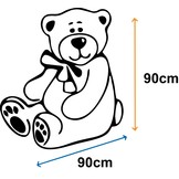 Teddybeer XXL - 180 cm - Love you forever roze