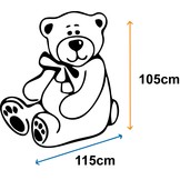 Teddybeer XXL - beige - 220 cm