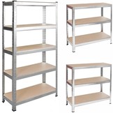 Stellingkast - opbergrek - mdf & staal - 205x120x45 cm - max. 1000 kg