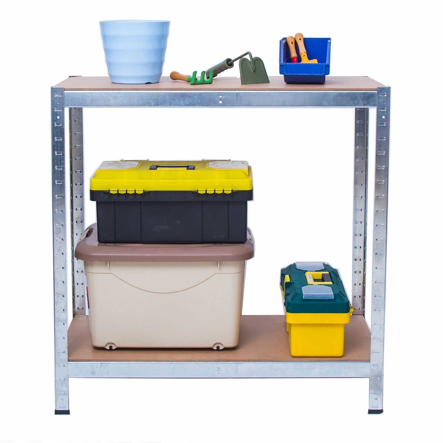 Stellingkast - opbergrek - mdf & staal - 205x120x45 cm - max. 1000 kg