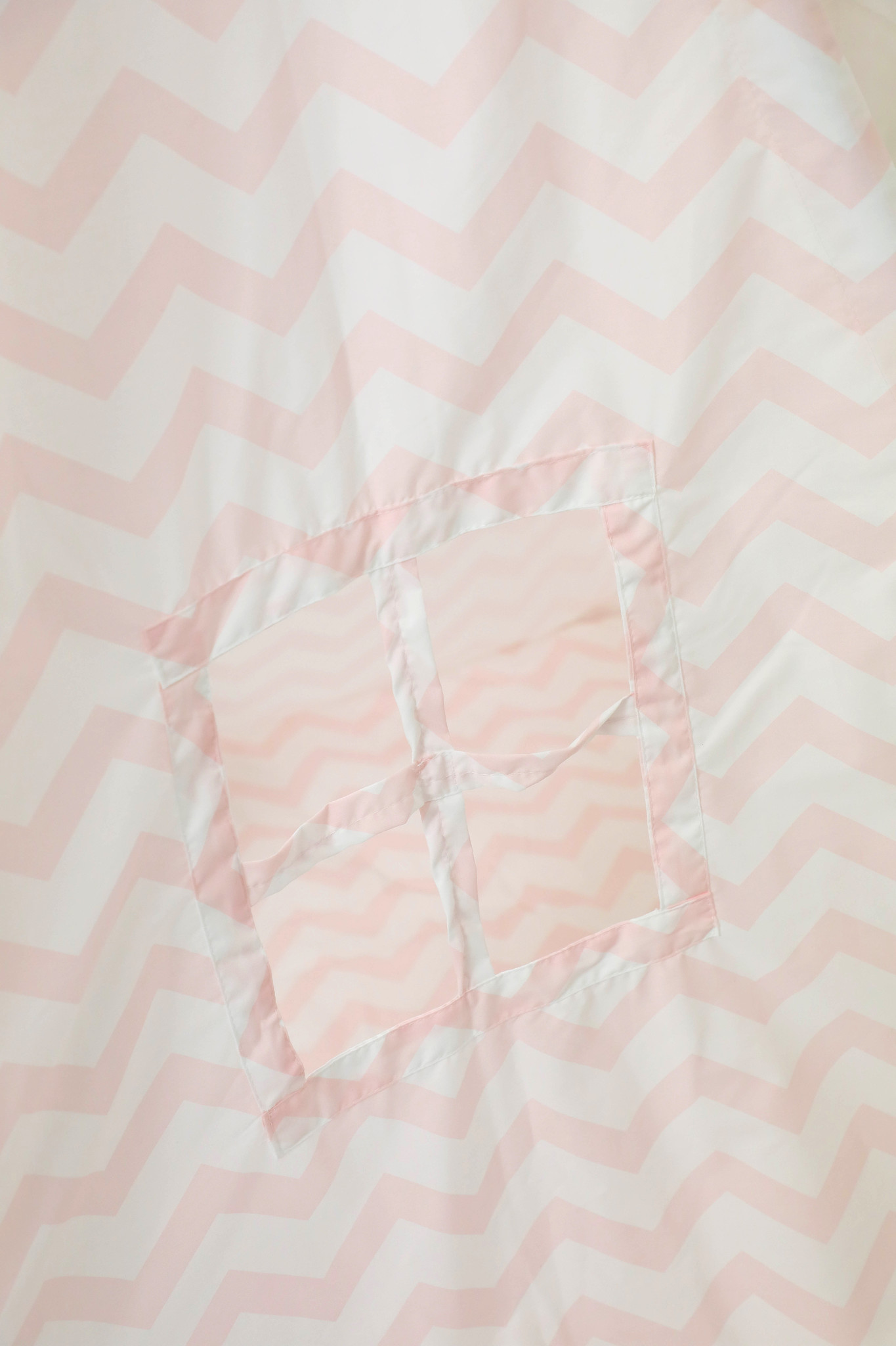 Tipi tent - speeltent met vloermat en kussens – roze - zigzag