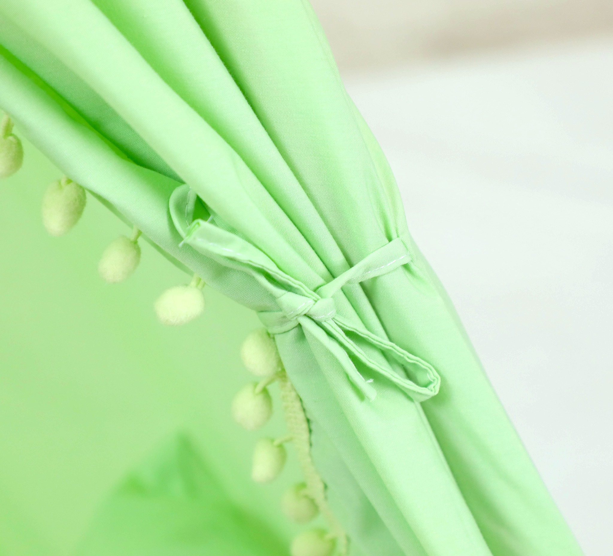 Tipi tent - speeltent met vloermat en kussens – groen