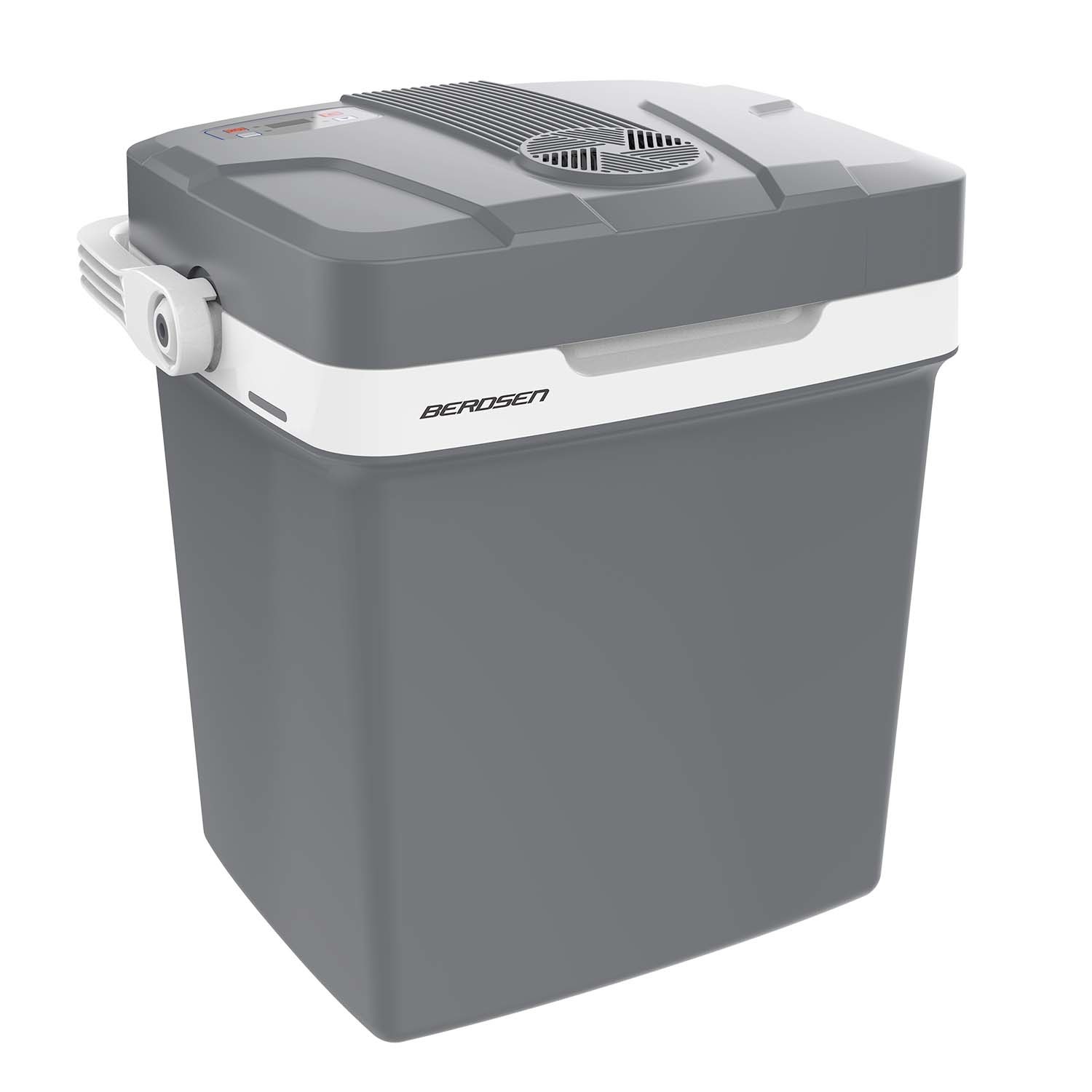 Koelbox met verwarmfunctie - 27 liter – grijs - usb