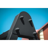 Schommel-hangmatstandaard 3-in-1 - grafiet - 260x195x230cm - 220kg