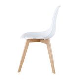 Eetkamerstoelen KITO - set van 4 eettafel stoelen - wit