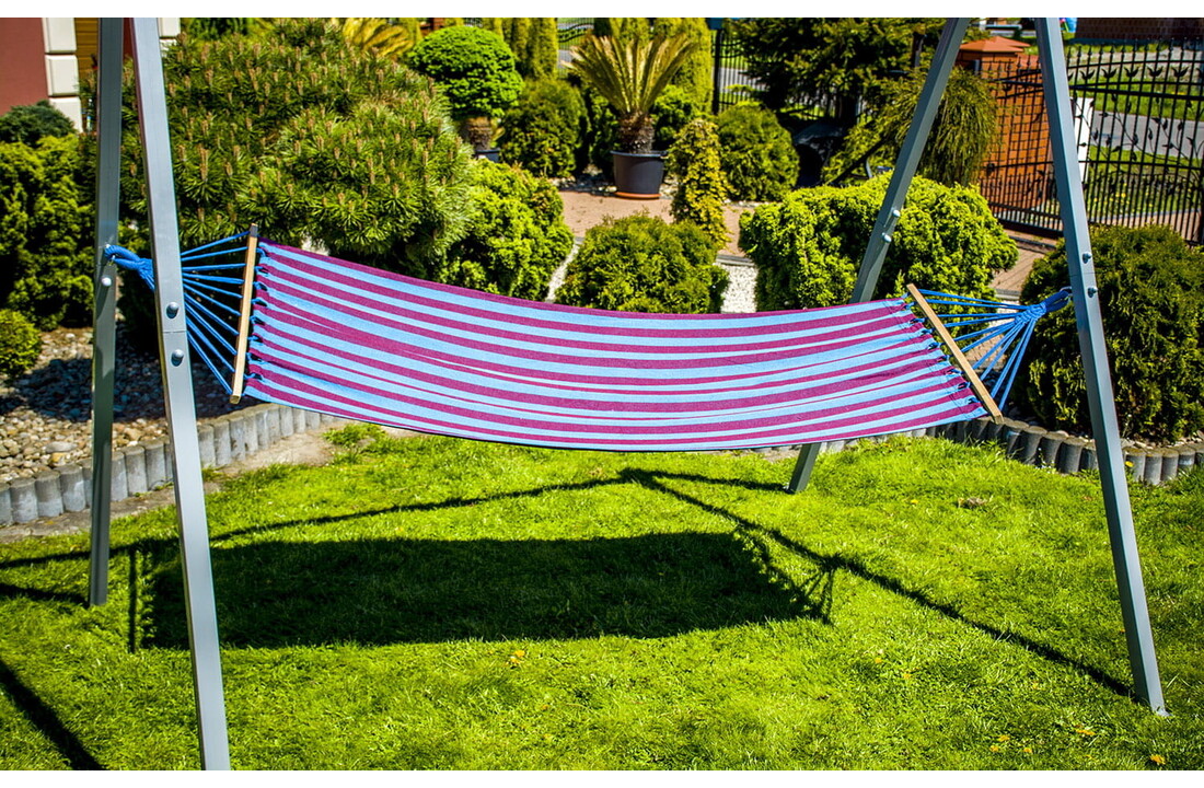Schommelframe - en hangmat standaard - 260x195x230 cm - zwart