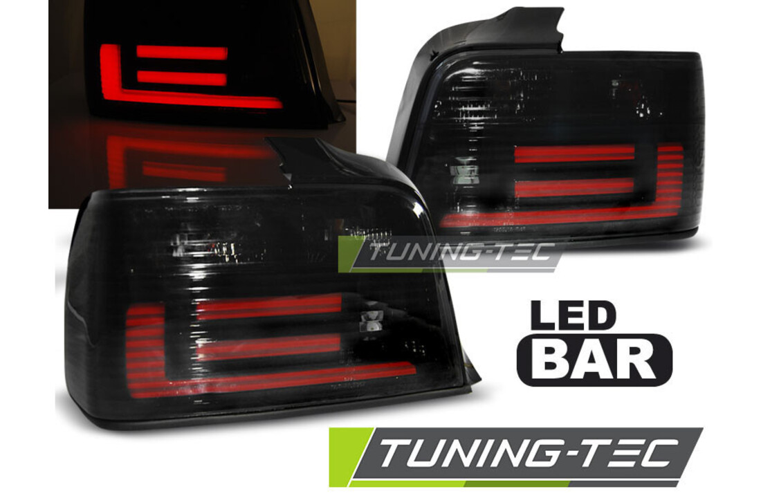 Achterlichten geschikt voor BMW E36 12 90-08 99 SEDAN SMOKE BAR LED