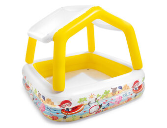 INTEX - baby zwembad - met afneembaar dak - 157x157x122 cm