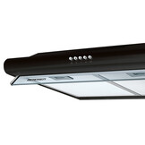 Afzuigkap 60 cm - onderbouw - zwart - Berdsen