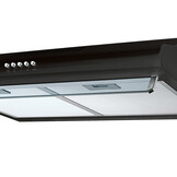 Afzuigkap 60 cm - onderbouw - zwart - Berdsen