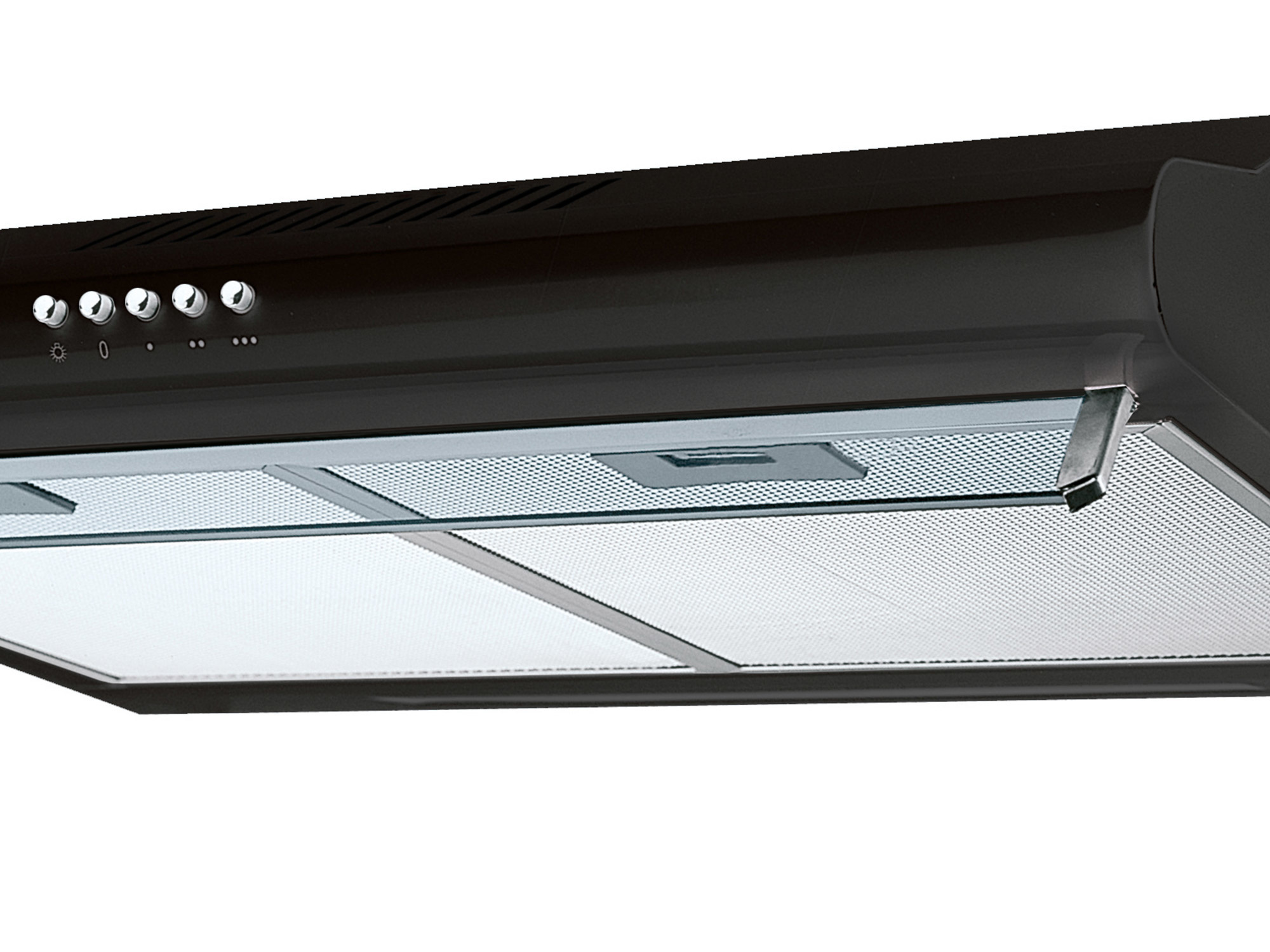 Afzuigkap 60 cm - onderbouw - zwart - Berdsen