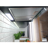 Afzuigkap 60 cm - onderbouw - zwart - Berdsen