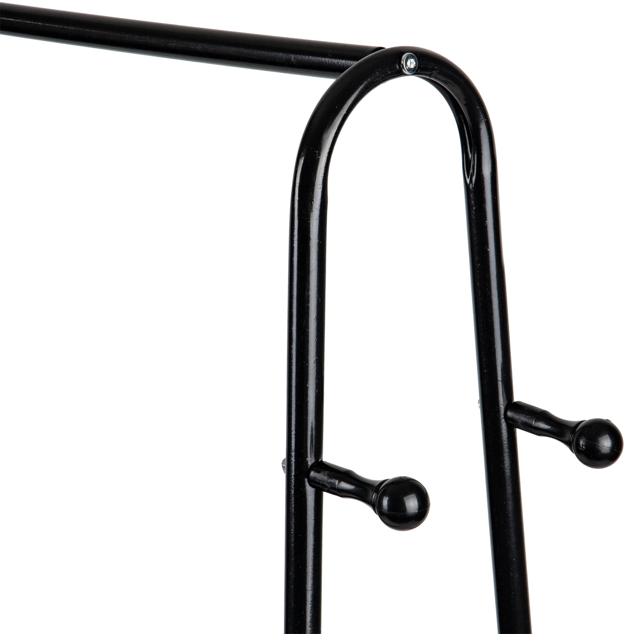 Kledingrek - staal - incl. planken – 82x36x149 cm - zwart