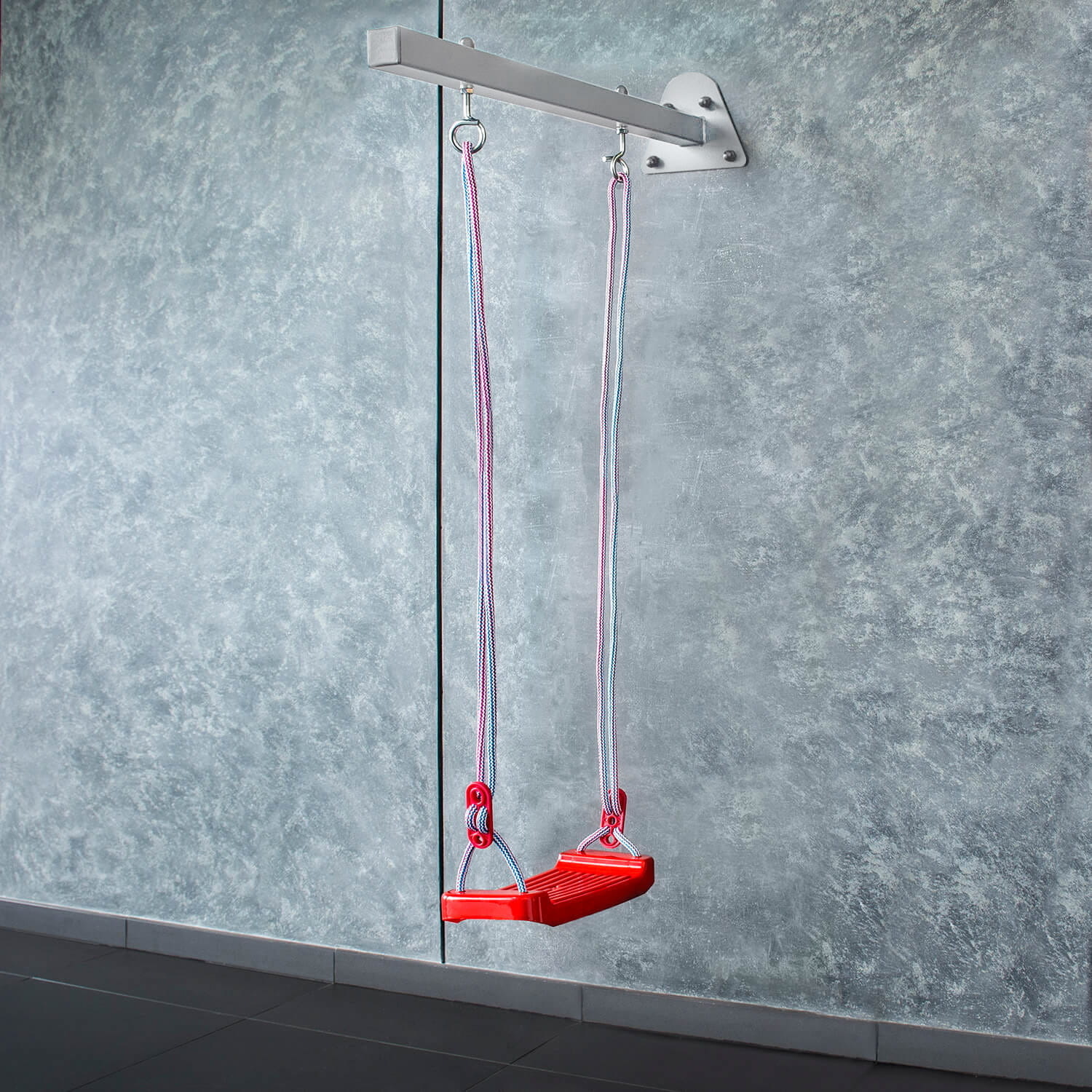 Schommel ophangstang - 100cm - gepoedercoat - grijs - universeel