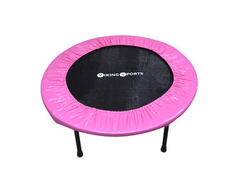 Fitness trampoline - opvouwbaar - ⌀ 101x22,5 cm - roze