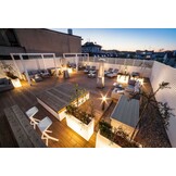 Plantenbak buiten - met LED verlichting - 80x35x50 cm - wit