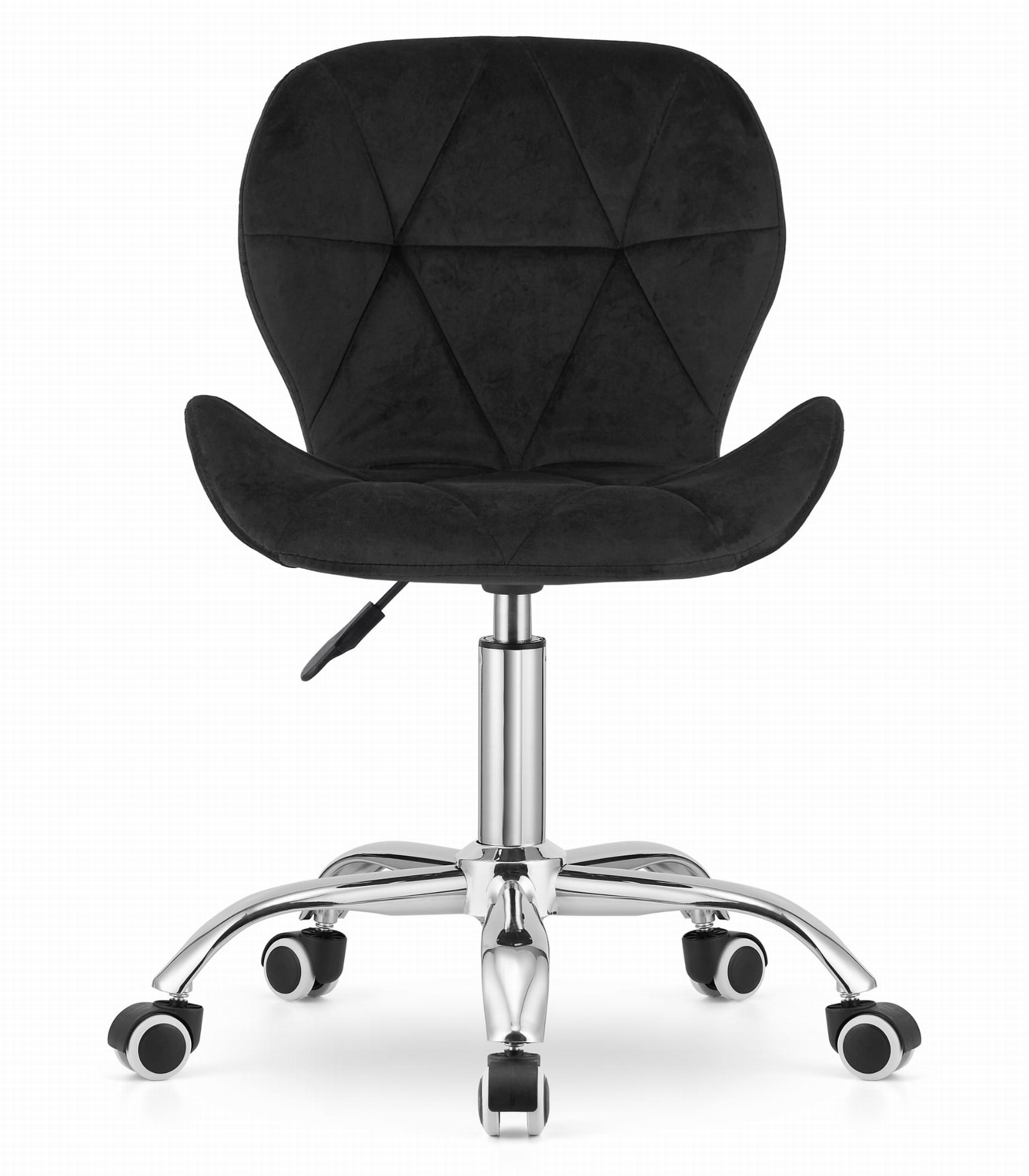 Bureaustoel AVOLA - ergonomisch - velour - zwart