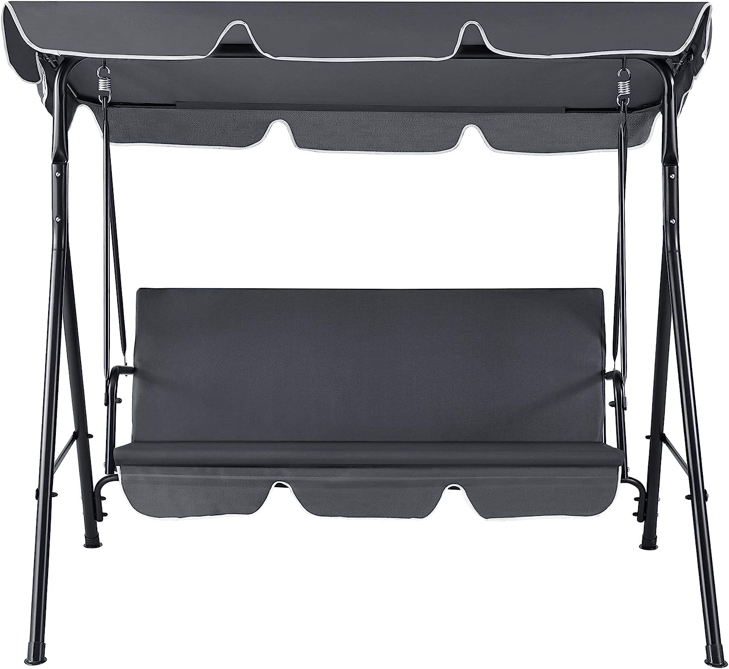 Schommelbank - tuin - 3 persoons - 170x110x152 cm - grijs