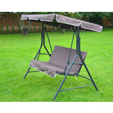 Schommelbank - tuin - 3 persoons - 170x110x152 cm - bruin