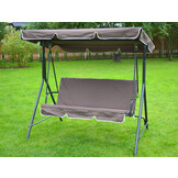 Schommelbank - tuin - 3 persoons - 170x110x152 cm - bruin