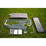 Schommelbank - tuin - 3 persoons - 170x110x152 cm - bruin