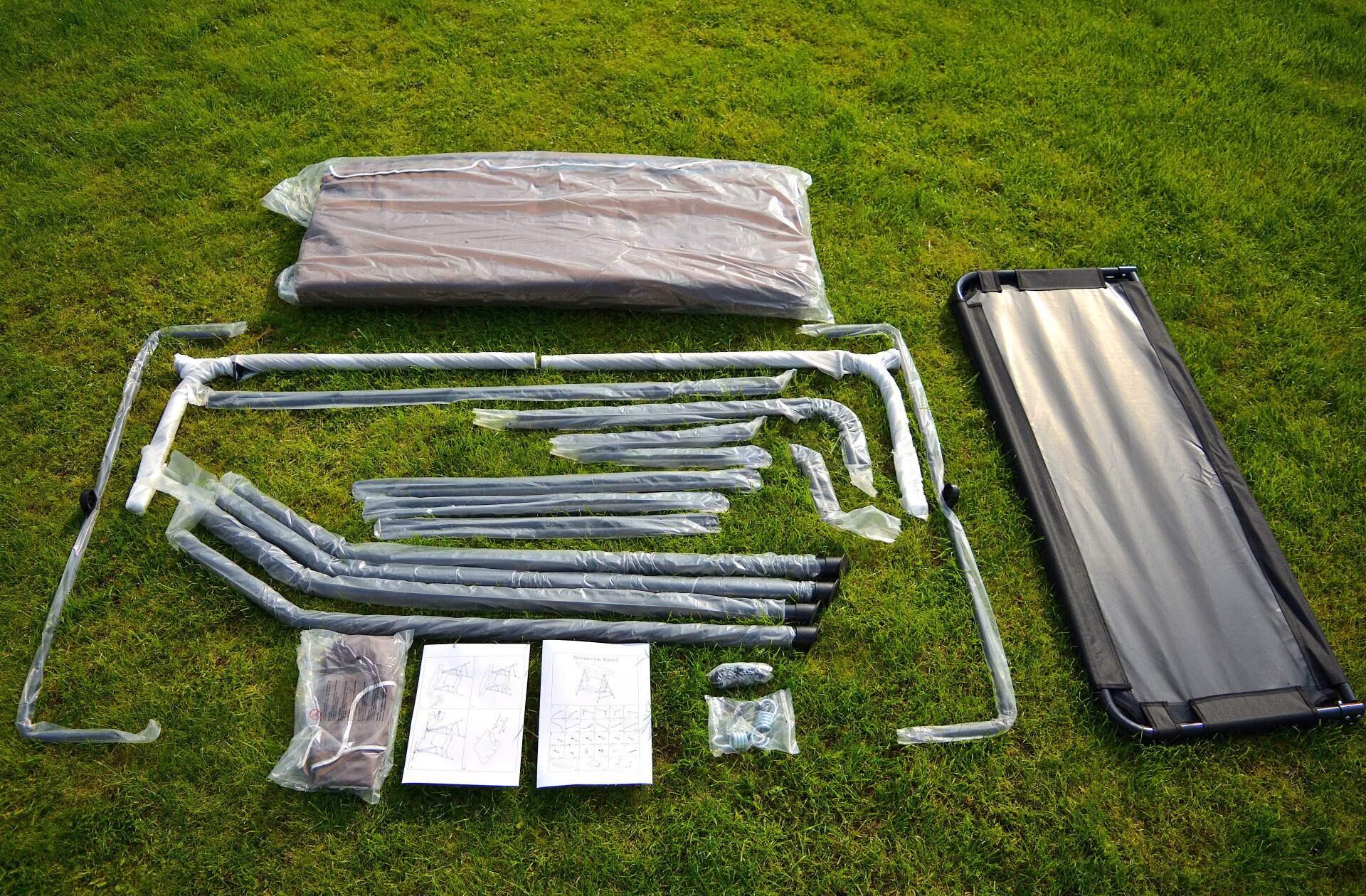 Schommelbank - tuin - 3 persoons - 170x110x152 cm - bruin