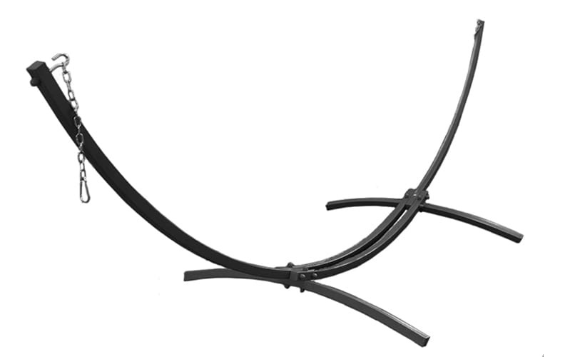 Hangmat met standaard - staal - 2 persoons - tot 220 kg - rood