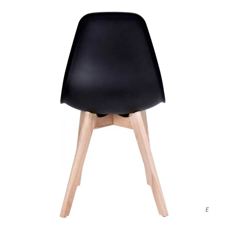 Eetkamerstoelen KITO - set van 2 eettafel stoelen - zwart