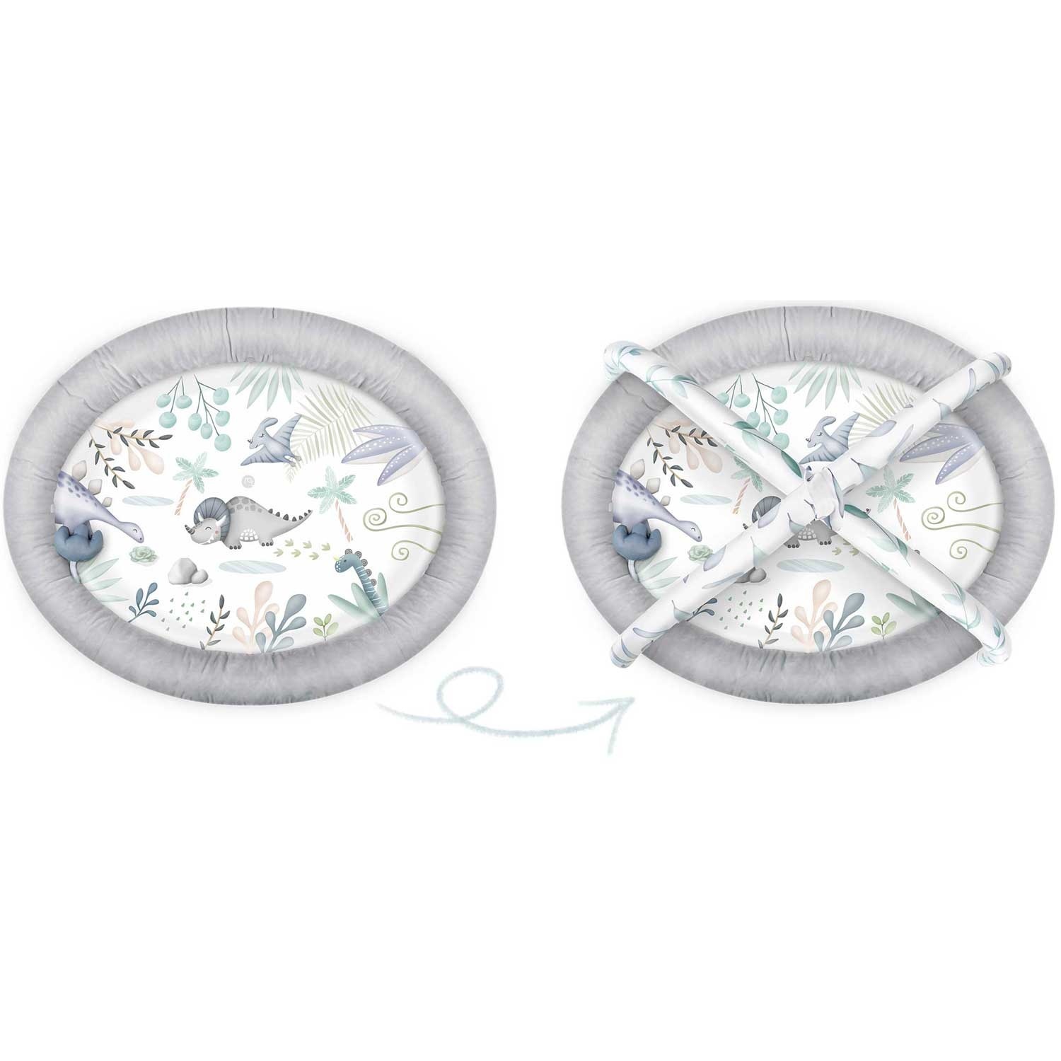 Speelkleed baby - babygym - speelmat - 98x78 cm - dinosaurus