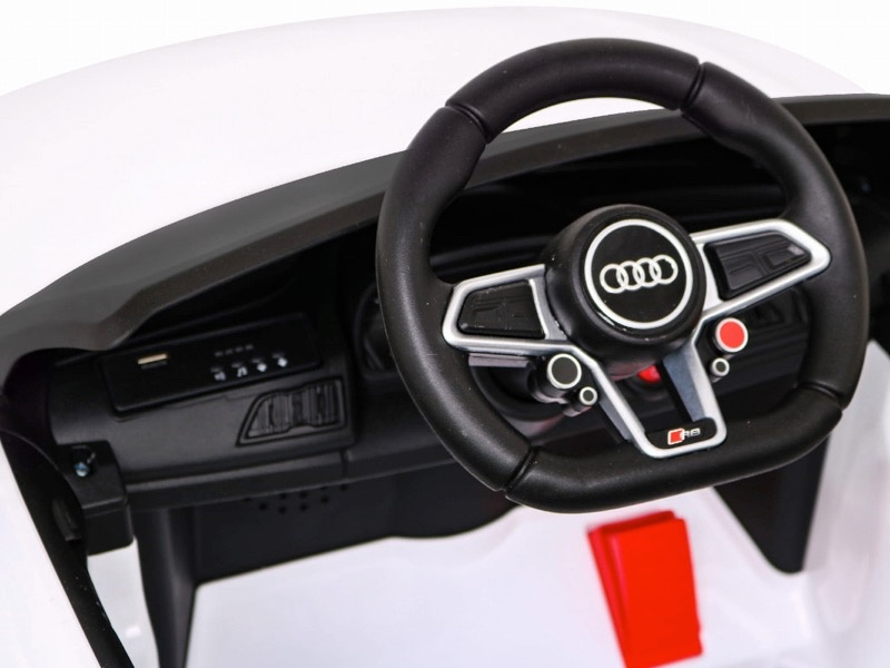 Audi R8 Sport - elektrische kinderauto - accu auto - wit