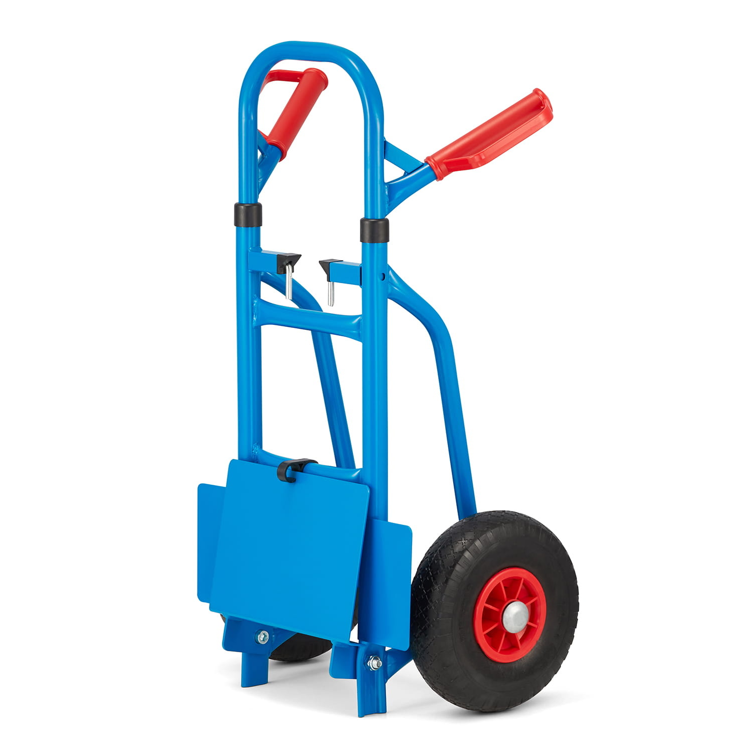 Steekwagen - opvouwbaar - tot 250 kg - blauw, rood