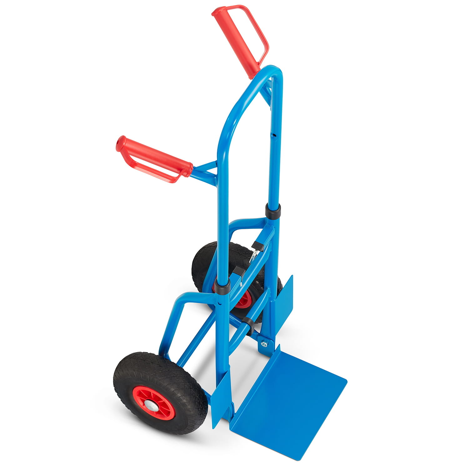 Steekwagen - opvouwbaar - tot 250 kg - blauw, rood