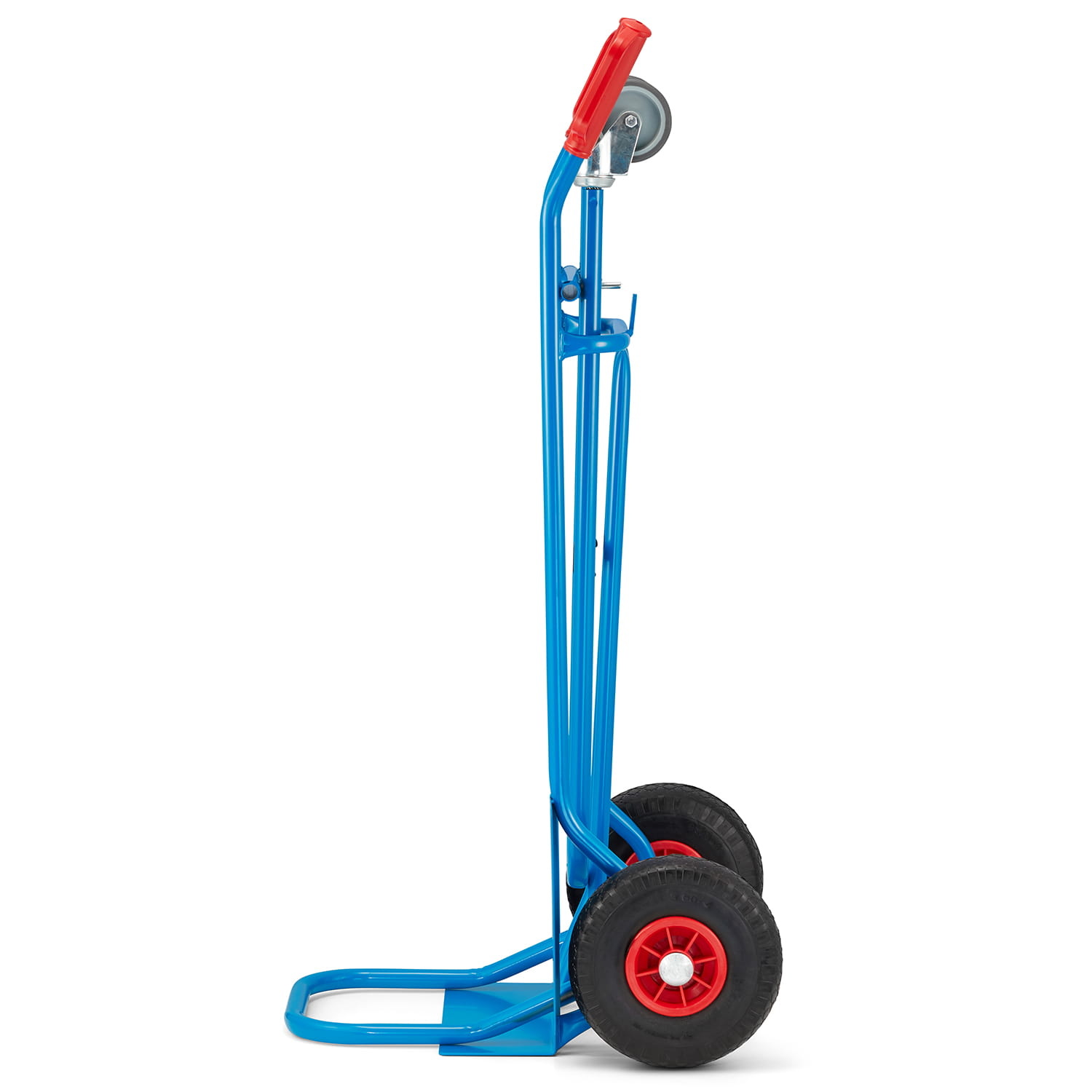 Steekwagen - transportwagen - 2-in-1 - tot 150 kg - blauw, rood