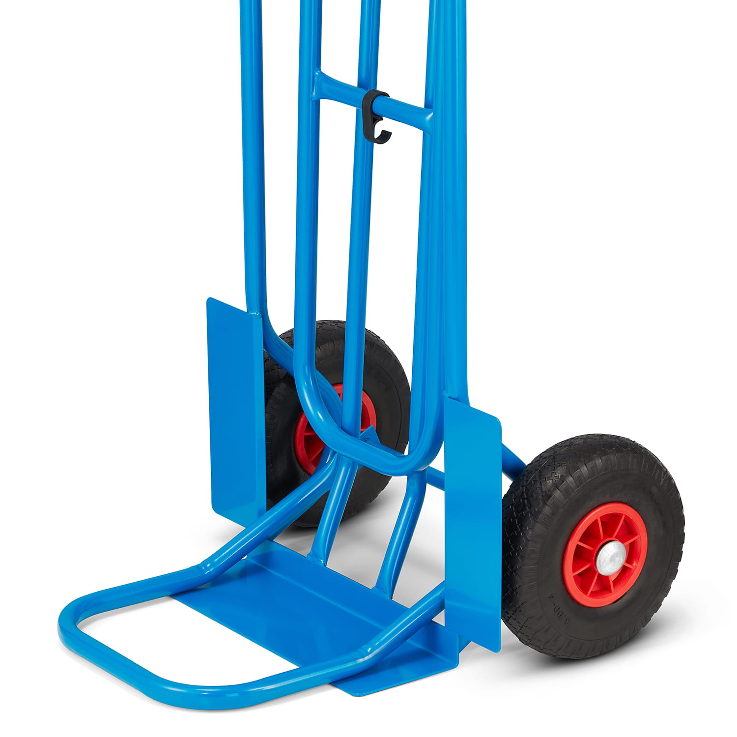 Steekwagen - transportwagen - 2-in-1 - tot 150 kg - blauw, rood