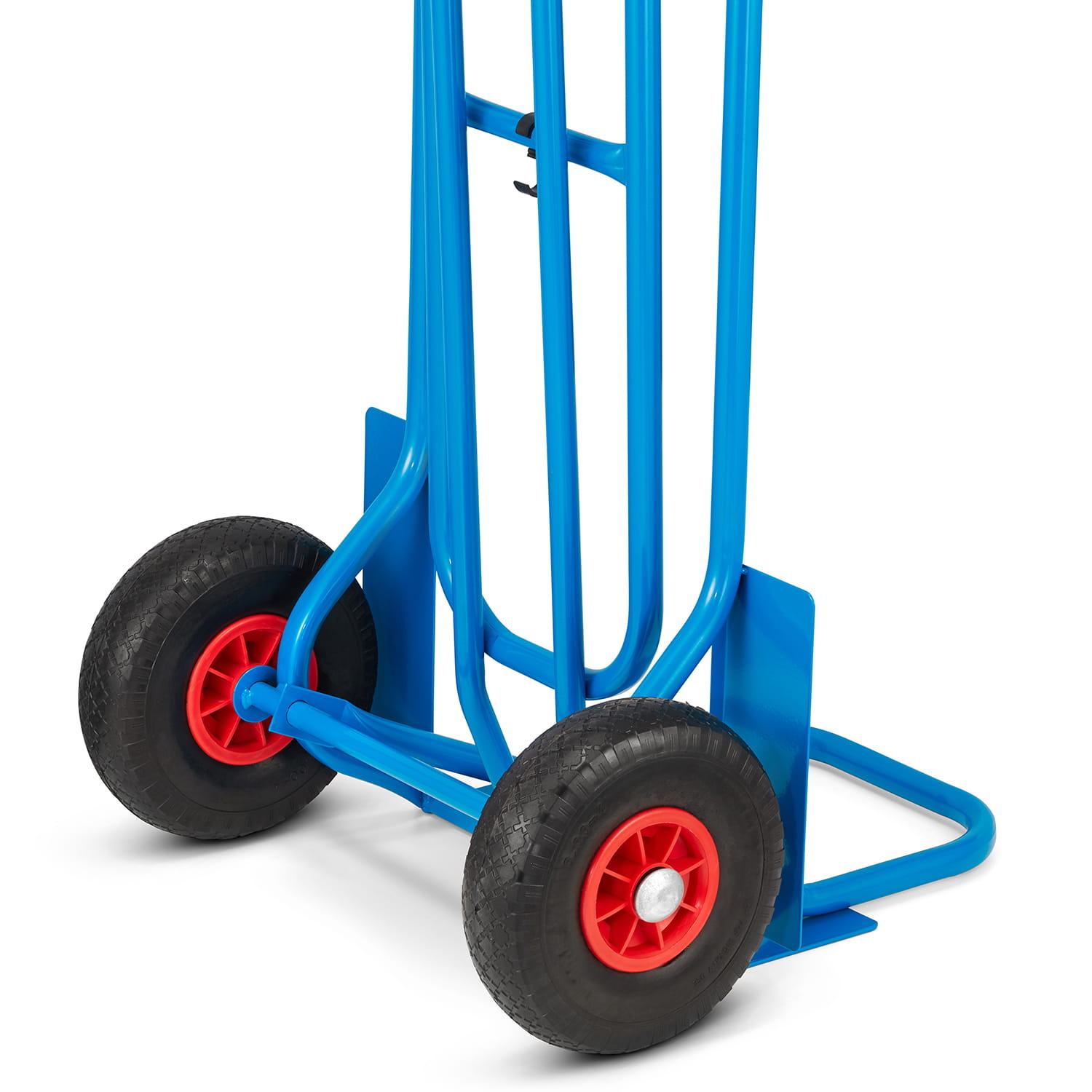 Steekwagen - transportwagen - 2-in-1 - tot 150 kg - blauw, rood