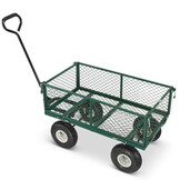 Tuinkar - tot 450 kg - opvouwbaar - 96x51 cm - met luchtbanden