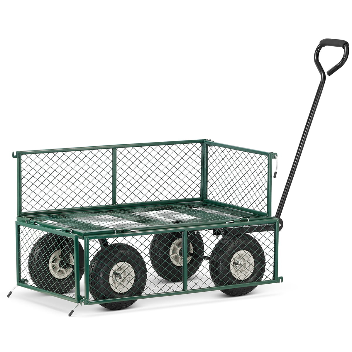 Tuinkar - tot 450 kg - opvouwbaar - 96x51 cm - met luchtbanden