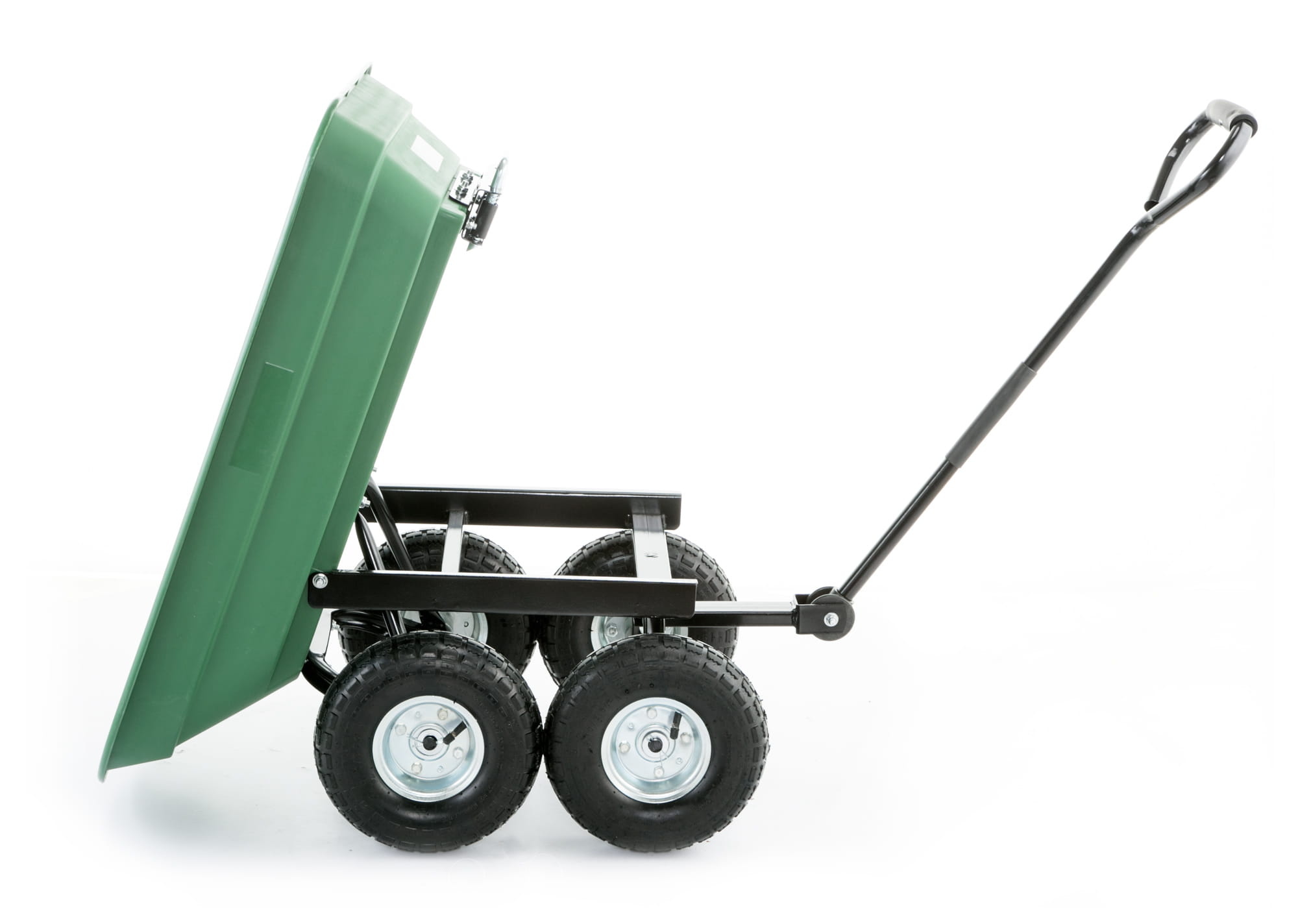 Tuinkar - kruiwagen - tot 350 kg - met kiepfunctie - groen