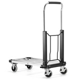 Transportwagen - 71x41cm - opvouwbaar - tot 150 kg - aluminium