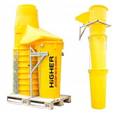 Stortkoker - met draagconstructie - 14m - 15-delig - Ø 60-41 cm